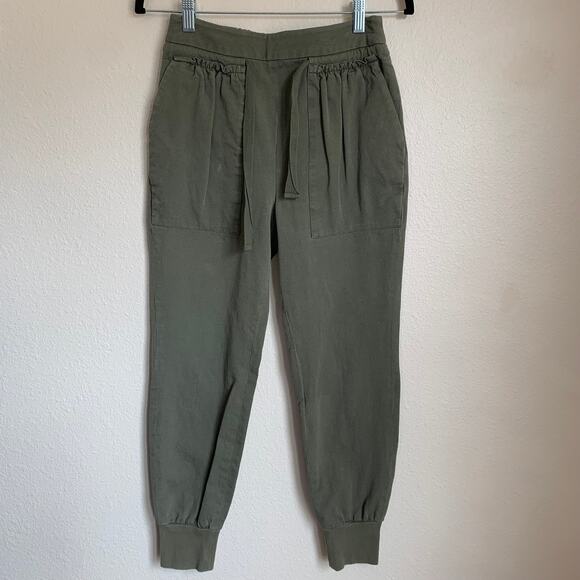 Kinly Green High Waisted Joggers - Picture 3 of 9